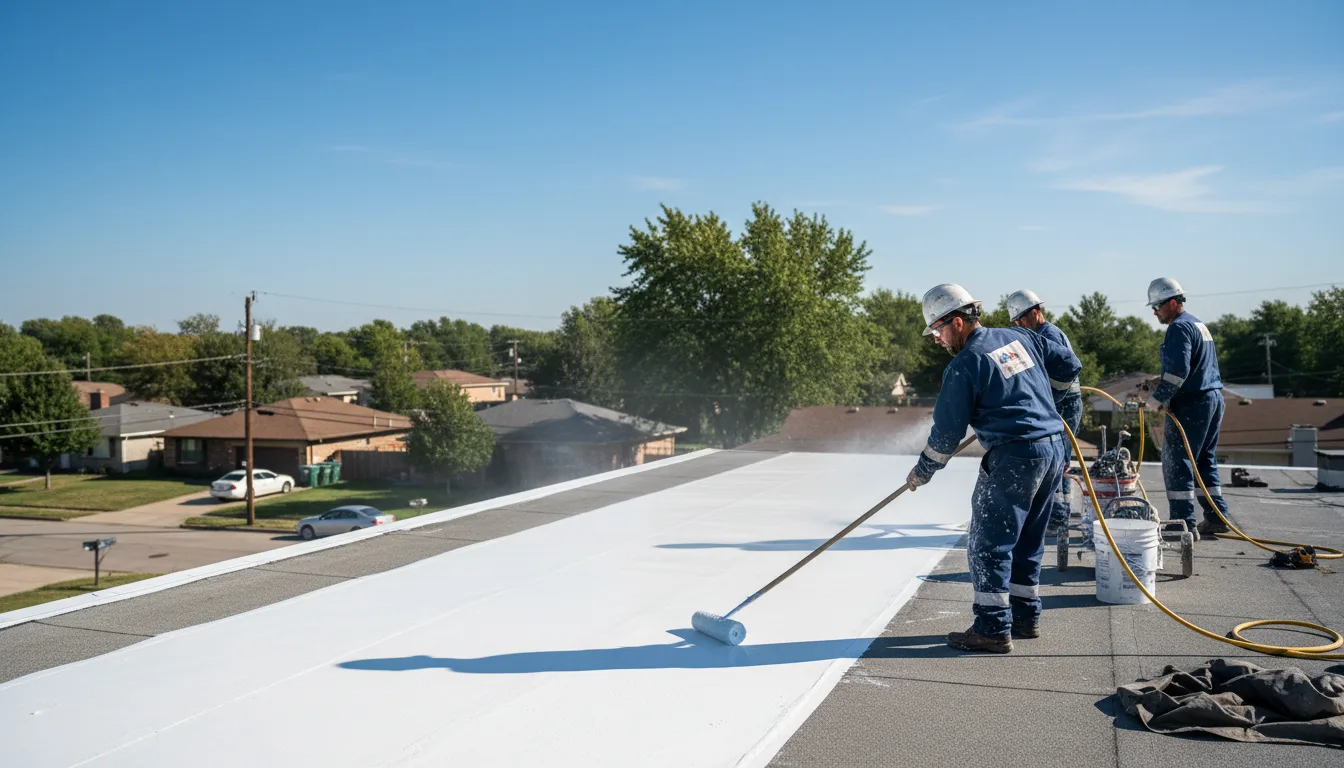 Commercial roof coating in Fort Irwin, CA near me